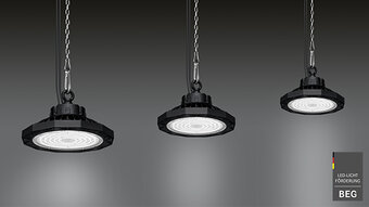 SOL Highbay LED-Hallentiefstrahler. SOL Highbay LED-Hallentiefstrahler.